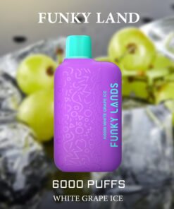 FUNKY LAND WHITE GRAPE ICE – 6000 PUFFS