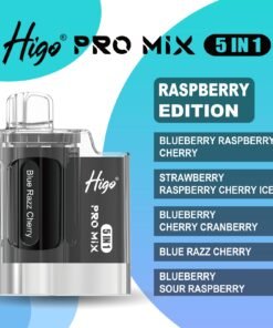 Higo PRO MIX 5 IN 1 – RASPBERRY EDITION – 6000 PUFFS