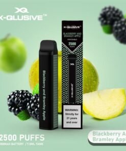 X-QLUSIVE BLACKBERRY AND BRAMLEY APPLE – 2500 PUFFS