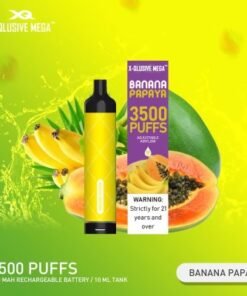 X-QLUSIVE MEGA BANANA PAPAYA – 3500 PUFFS