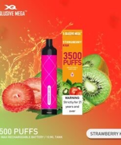 X-QLUSIVE MEGA STRAWBERRY KIWI – 3500 PUFFS