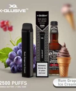 X-QLUSIVE RUM GRAPE ICE CREAM – 2500 PUFFS