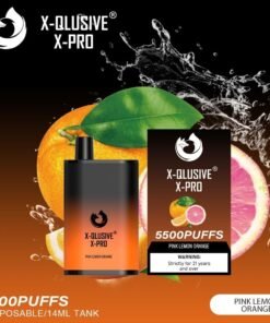 X-QLUSIVE X-PRO PINK LEMON ORANGE – 5500 PUFFS