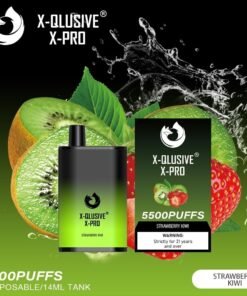 X-QLUSIVE X-PRO STRAWBERRY KIWI – 5500 PUFFS