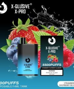 X-QLUSIVE X-PRO STRAWBERRY RASPBERRY BLUEBERRY – 5500 PUFFS
