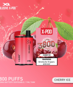 X-QLUSIVE X-POD CHERRY ICE – 3800 PUFFS