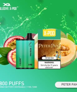 X-QLUSIVE X-POD PETER PAN ICE  – 3800 PUFFS