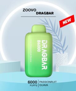 Zoovoo Dragbar Kiwi Passionfruit Guava – 6000 Puffs