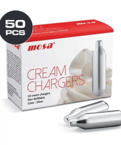 MOSA CREAM CHARGERS N2O – 50 PACK