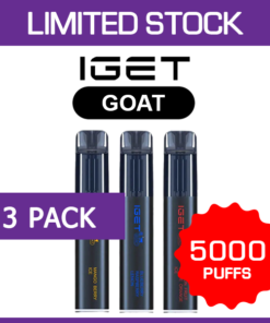 IGET GOAT – 5000 PUFFS – 3 PACK