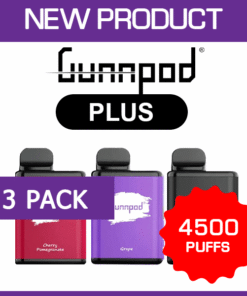 GUNNPOD PLUS – 4500 PUFFS – 3 PACK