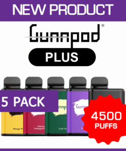 GUNNPOD PLUS – 4500 PUFFS – 5 PACK