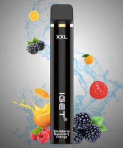 IGET XXL BLACKBERRY RASPBERRY ORANGE – 1800 PUFFS