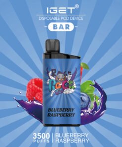 IGET BAR BLUEBERRY RASPBERRY ICE – 3500 PUFFS