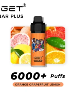 IGET BAR PLUS ORANGE LEMON – 6000 PUFFS