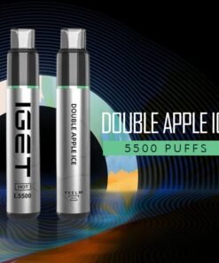 IGET HOT DOUBLE APPLE ICE – 5500 PUFFS