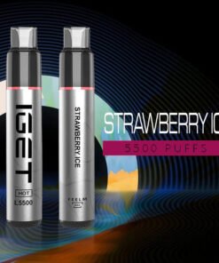 IGET HOT STRAWBERRY ICE – 5500 PUFFS