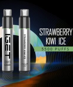 IGET HOT STRAWBERRY KIWI ICE – 5500 PUFFS