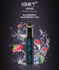 IGET KING BLUEBERRY RASPBERRY ICE – 2600 PUFFS