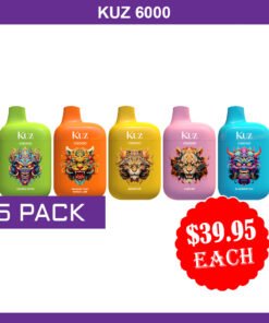 KUZ – 6000 PUFFS –  5 PACK