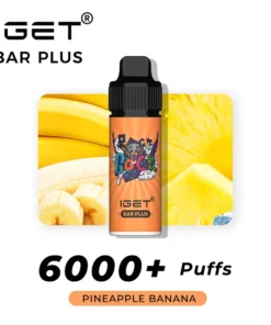 IGET BAR PLUS PINEAPPLE BANANA – 6000 PUFFS