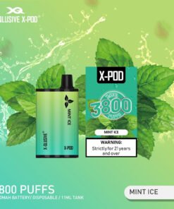 X-QLUSIVE X-POD MINT ICE – 3800 PUFFS