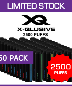 X-QLUSIVE – 2500 PUFFS – 50 PACK